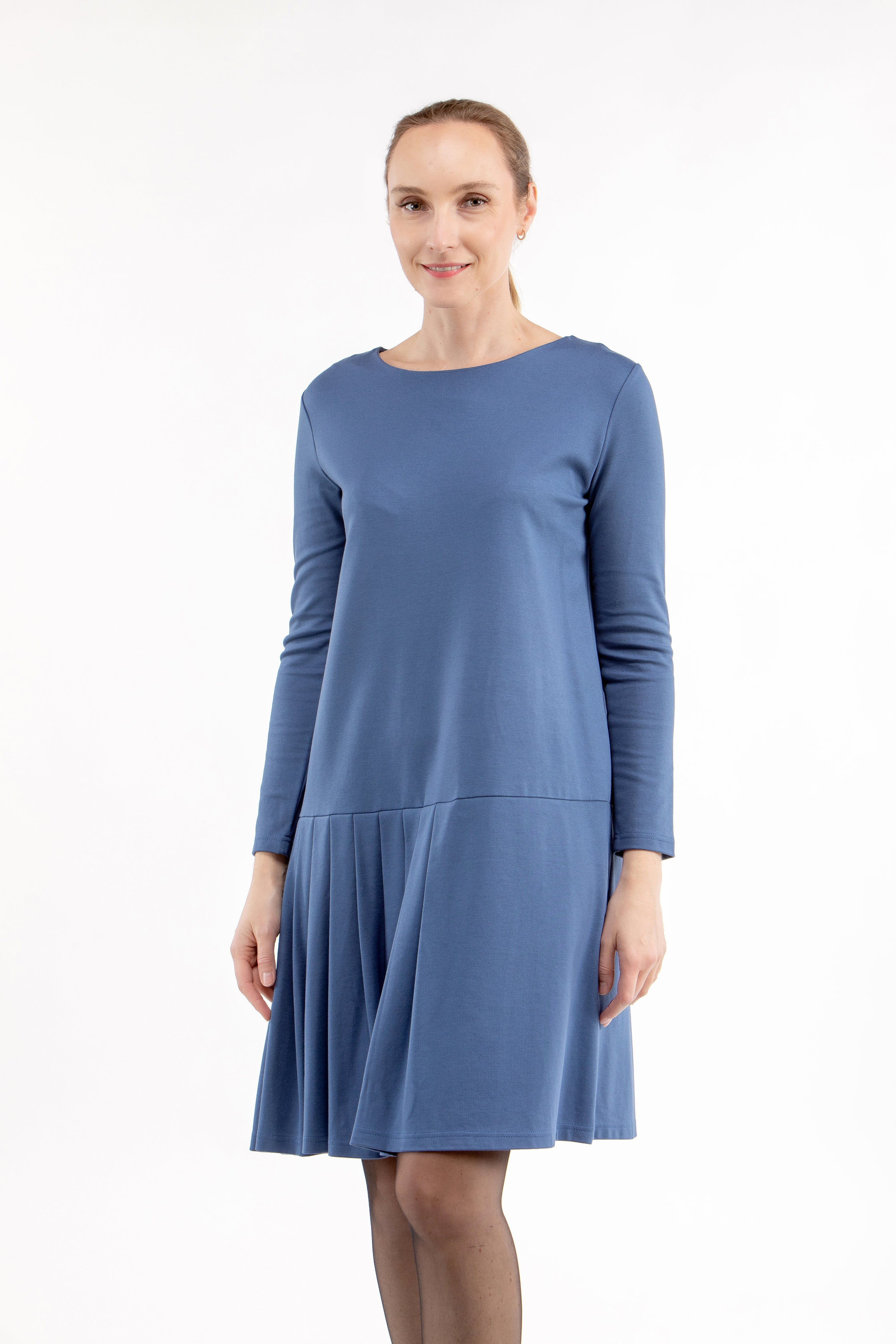 Italian Punto dress LYRA, blue, S