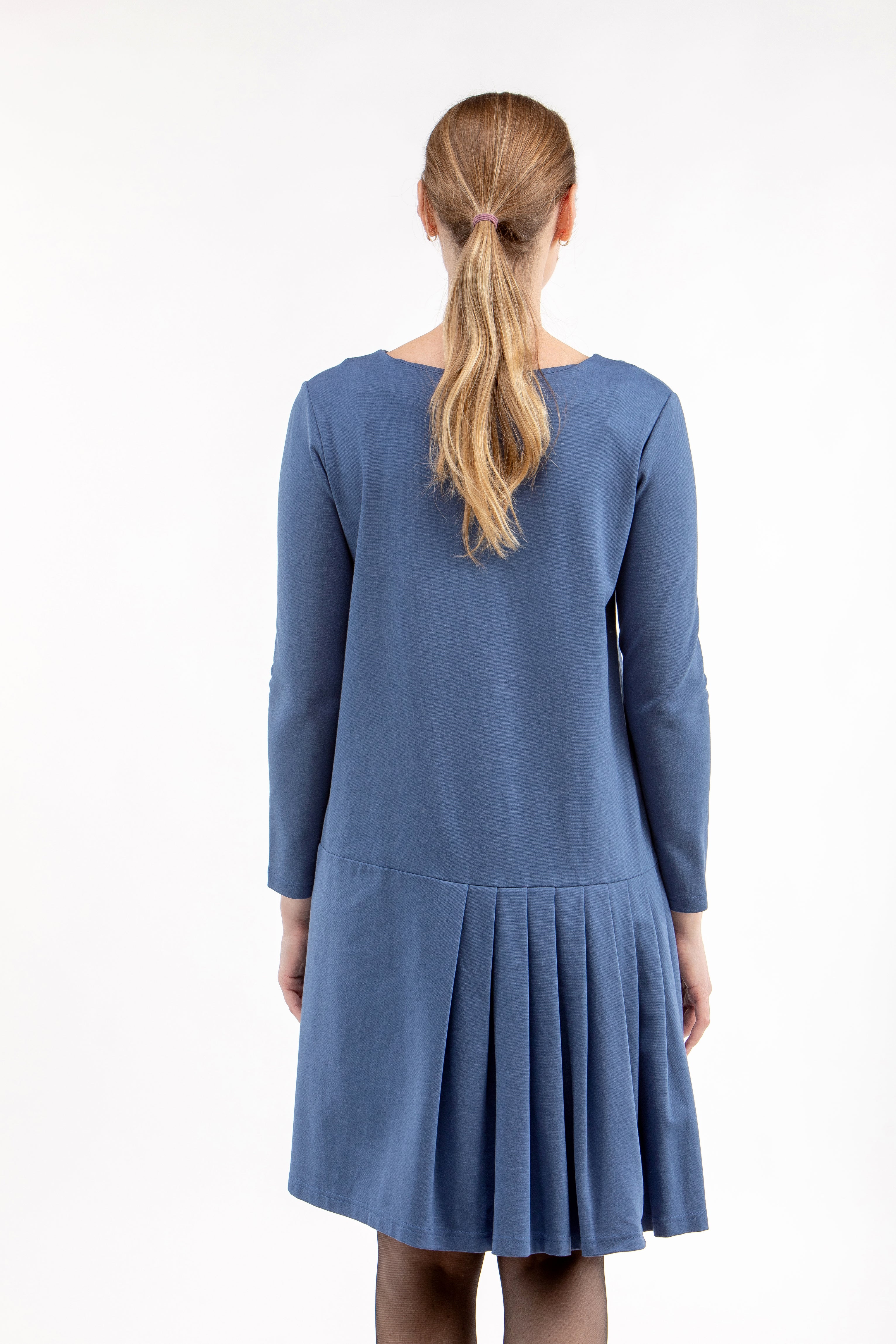 Italian Punto dress LYRA, blue, S