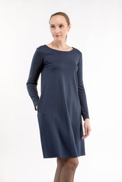 Italian Punto dress JUNO, deep blue, S