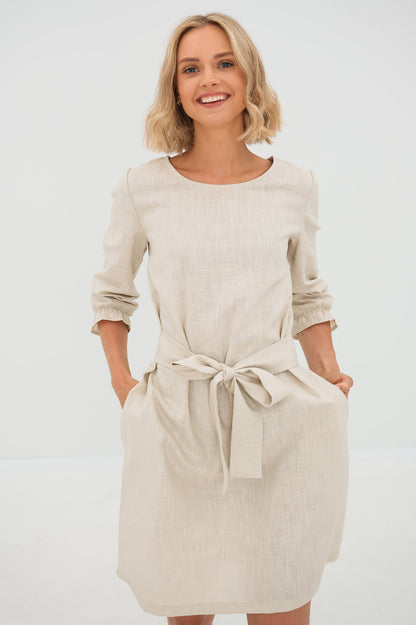 Linen dress EMMA - Beige