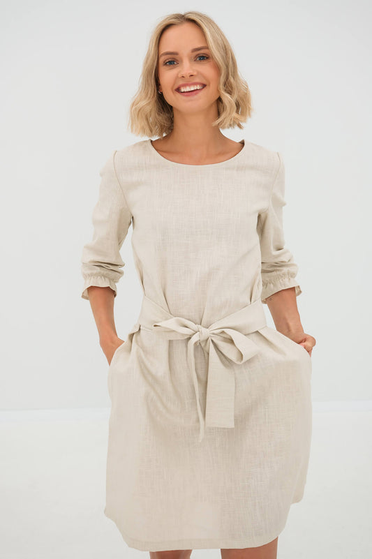 Linen dress EMMA - Beige