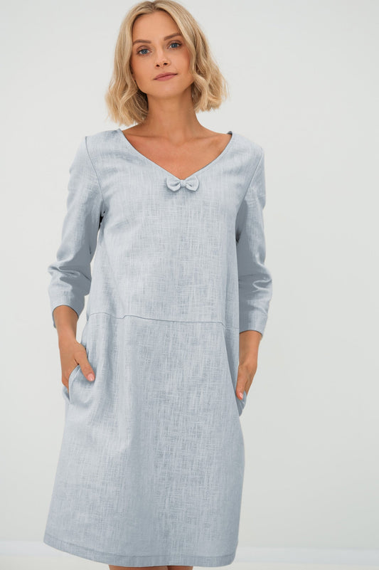 Linen dress SUN - Light Blue