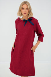 Linen cocktail dress FRENCH