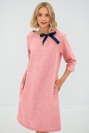 Linen cocktail dress FRENCH