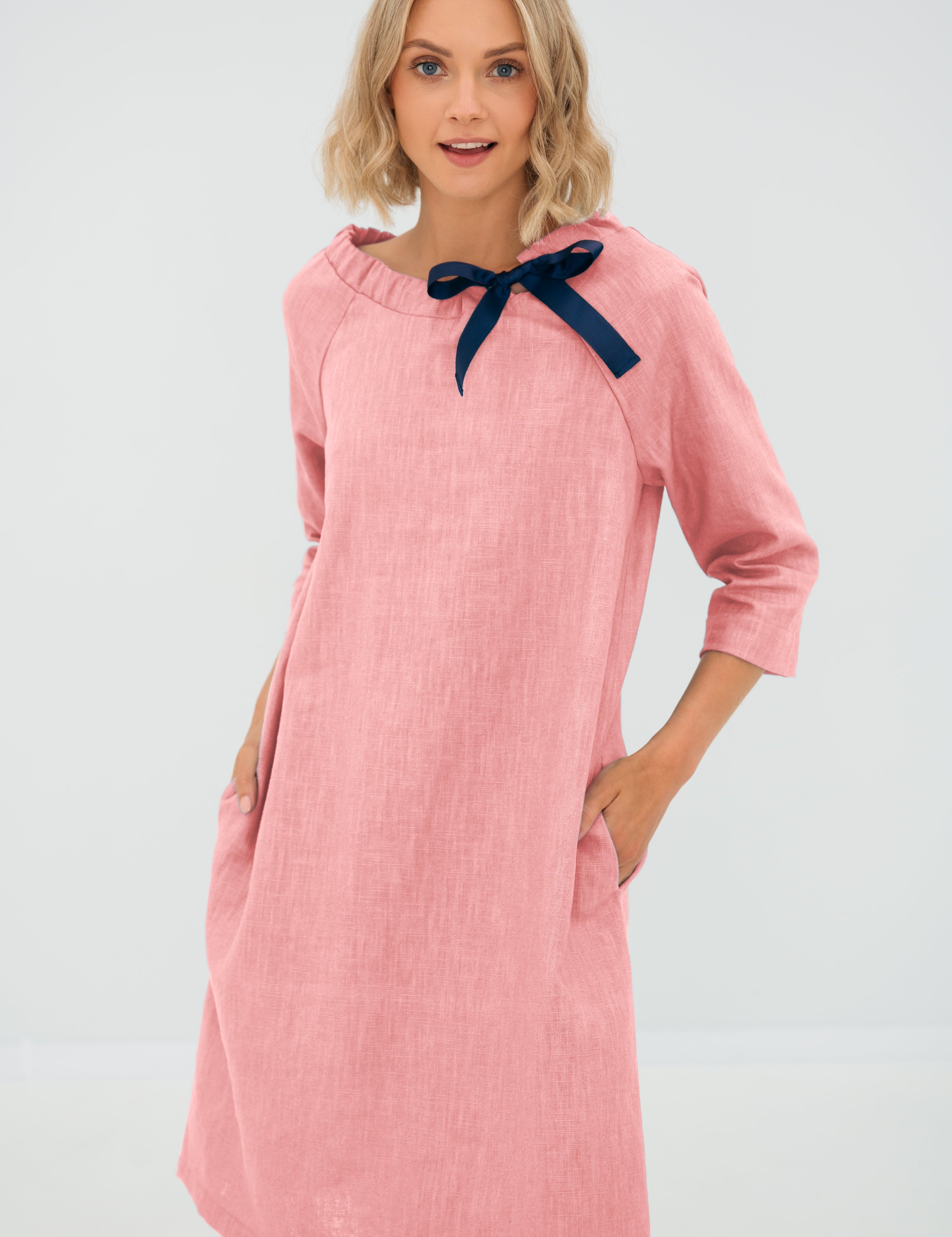 Robe de cocktail en lin FRENCH