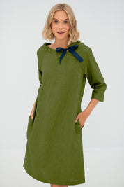 Linen cocktail dress FRENCH