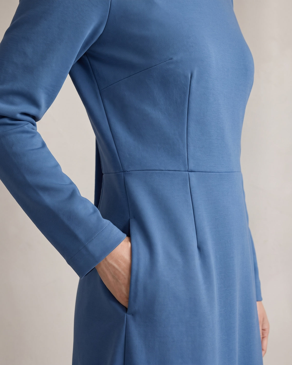 Pockets and a concealed side zip