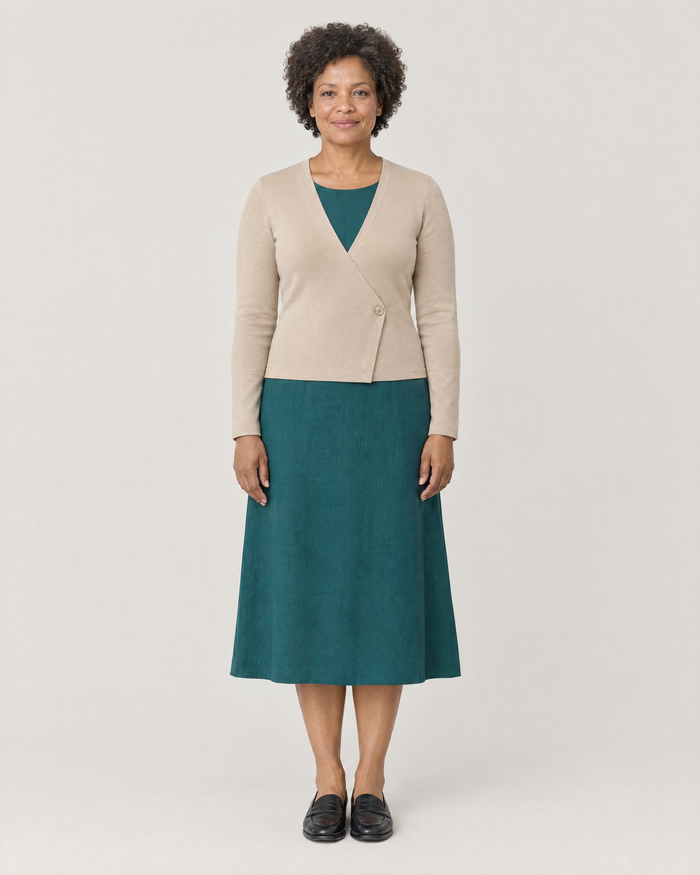 DRESS CARDIGAN – Beige