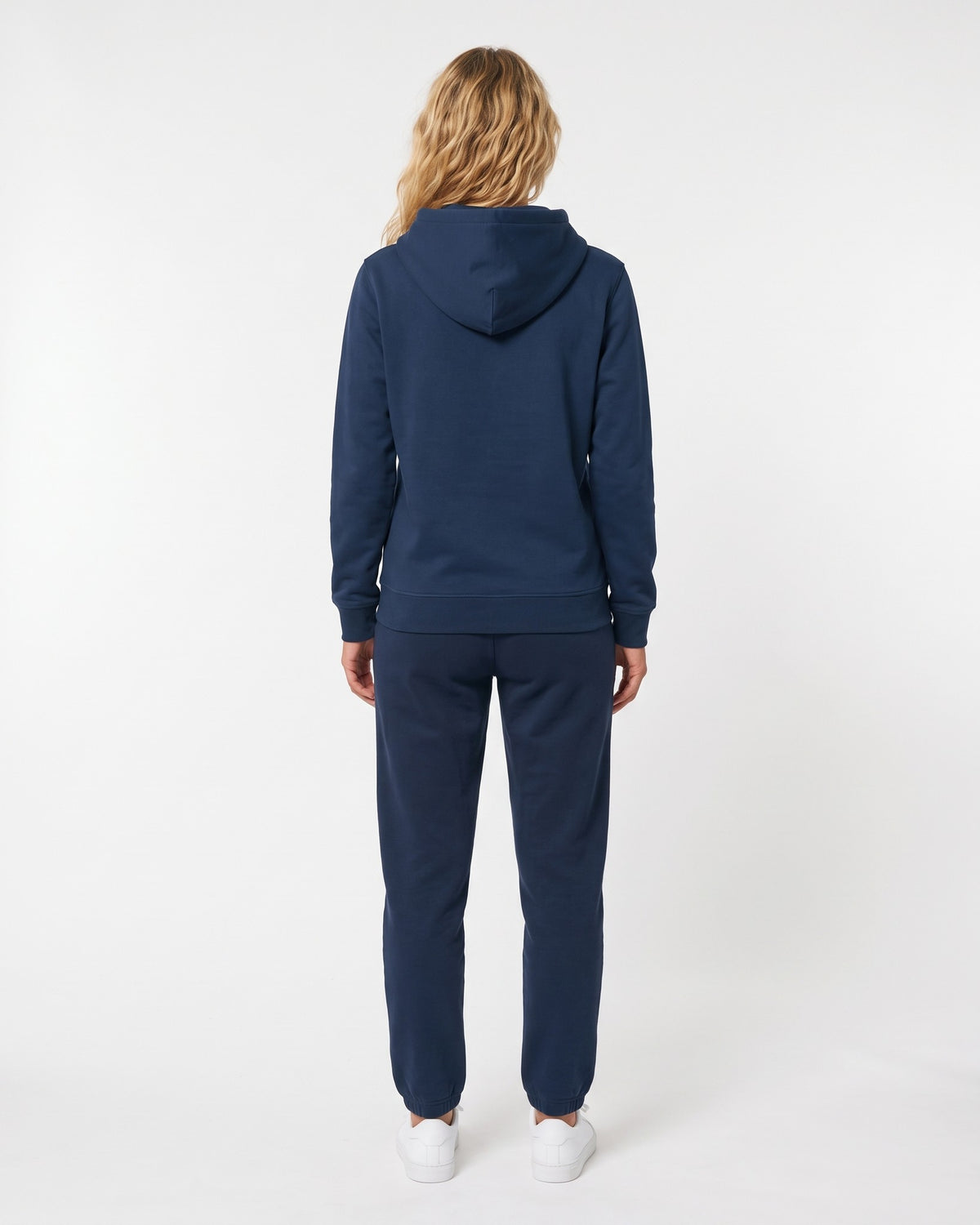 LIGHTHOUSE – Unisex hoodie met Nida-print – hoodie in diepblauw, achteraanzicht
