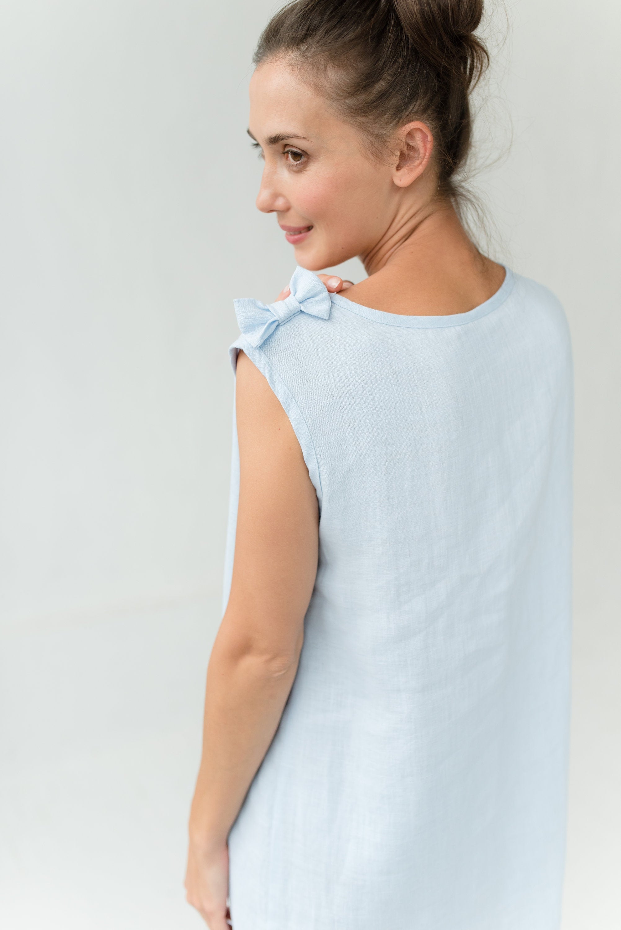 LeMuse Leinen-Nachtkleid DREAMS, Rose, S