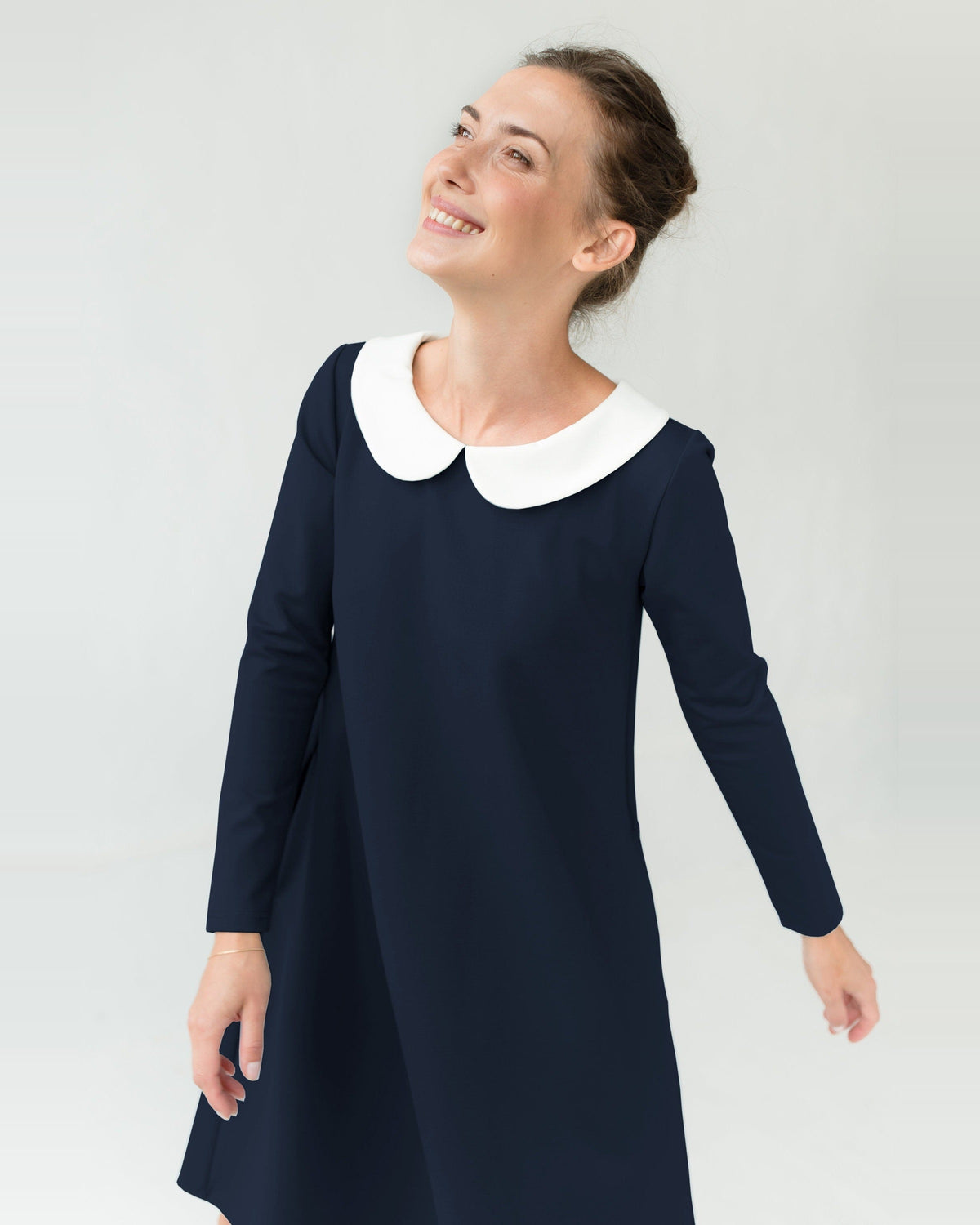 LOVER tamsiai mėlynos spalvos suknelė #Color_Deep blue