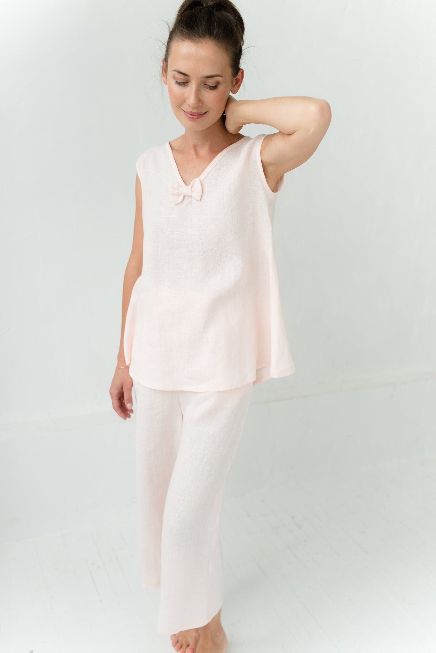 LeMuse Linen nightshirt SLEEP, Rose, M