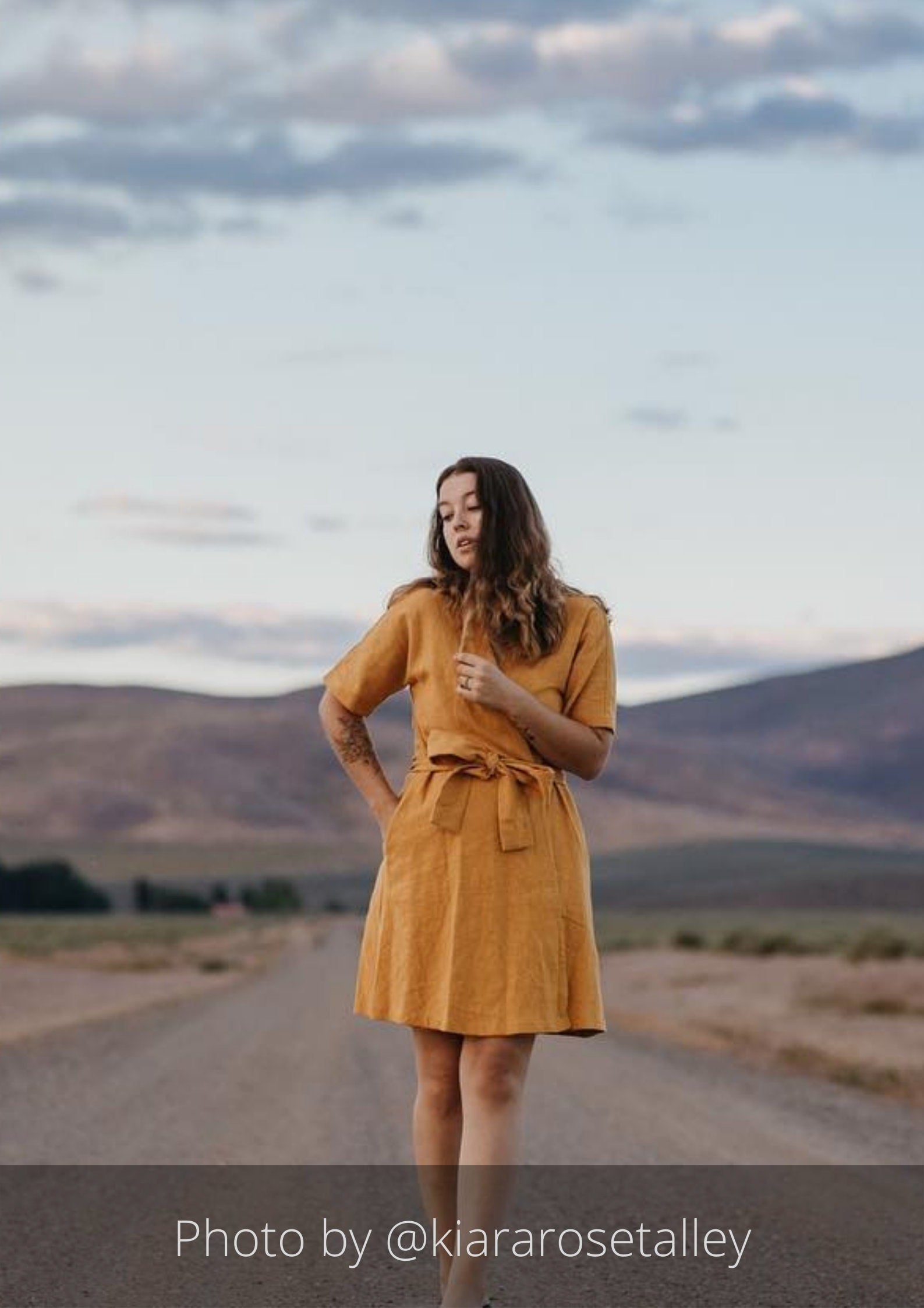 Robe d'été LeMuse CHLOE, vieux rose, S