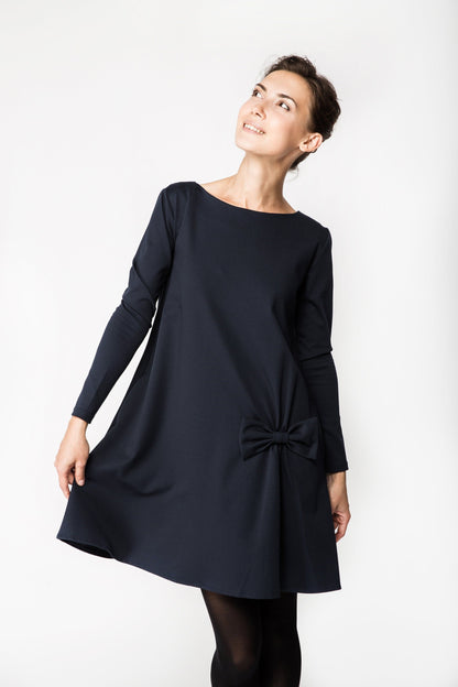 LeMuse KISS Kleid, Dunkelblau, S