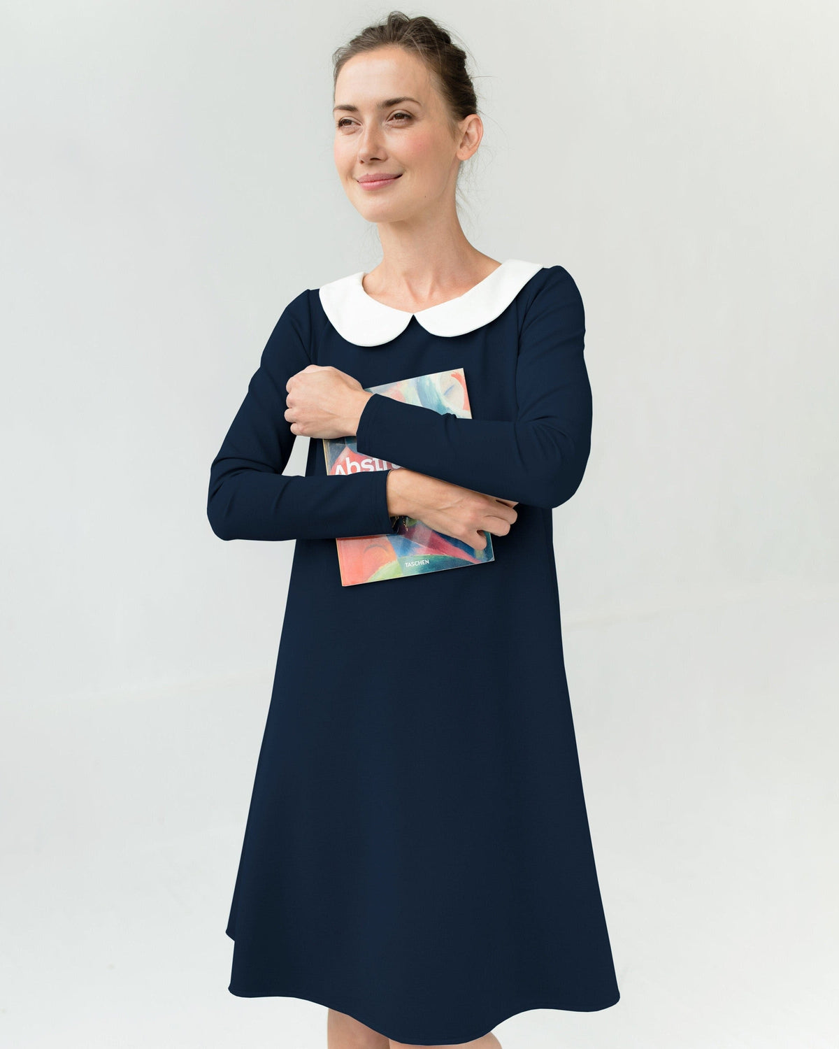 LOVER tamsiai mėlynos spalvos suknelė #Color_Deep blue