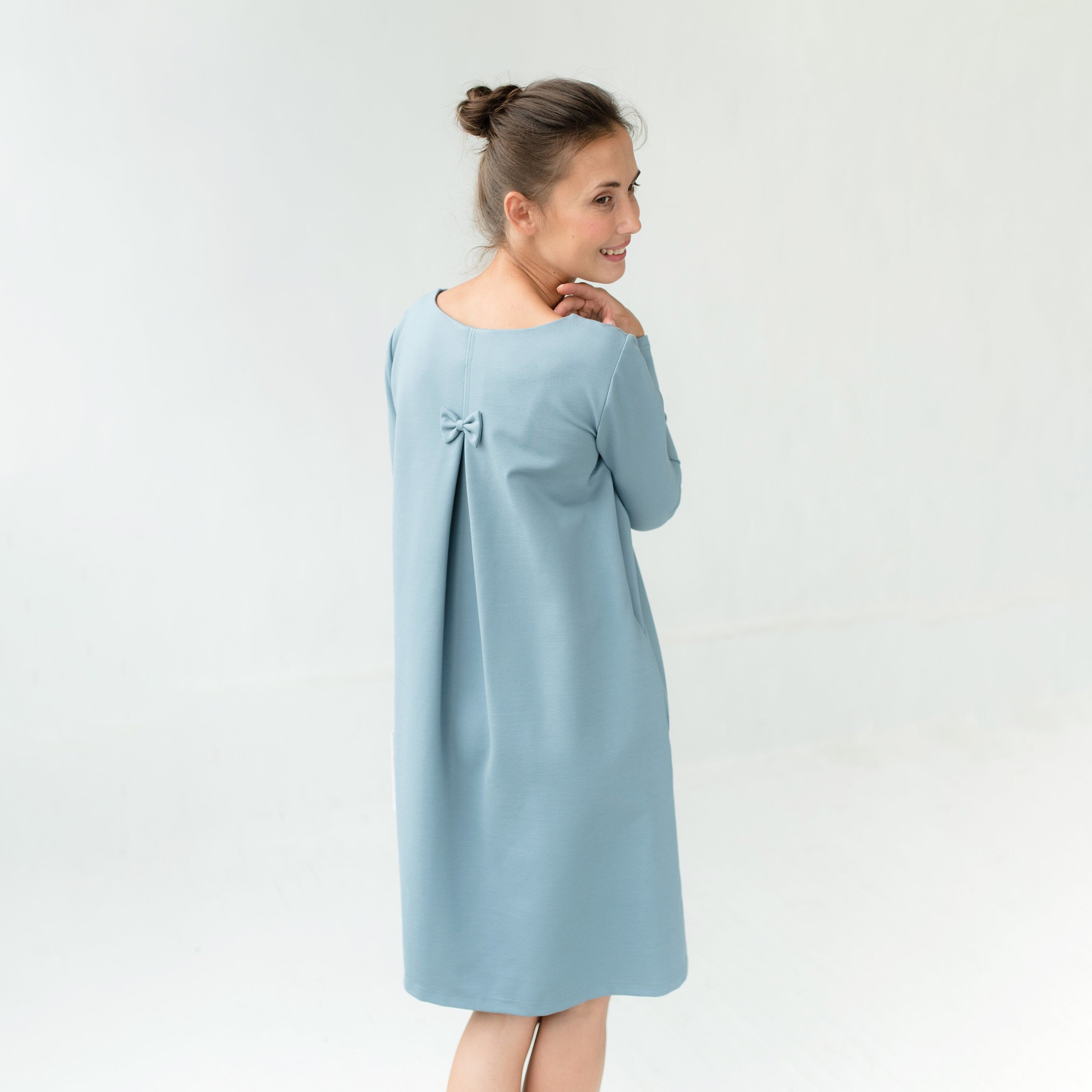 LeMuse EMILY Kleid, Graugrün, XL