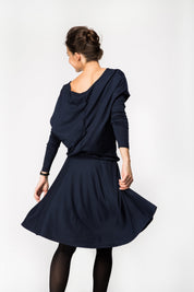 Robe LeMuse SUNFLOWER, Bleu foncé, S