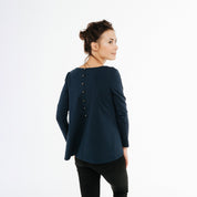 LeMuse CALMNESS blusa, Azul intenso, L