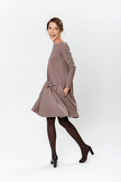 LeMuse KISS Kleid, Kakao, M