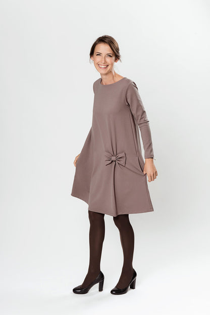 LeMuse KISS Kleid, Kakao, M
