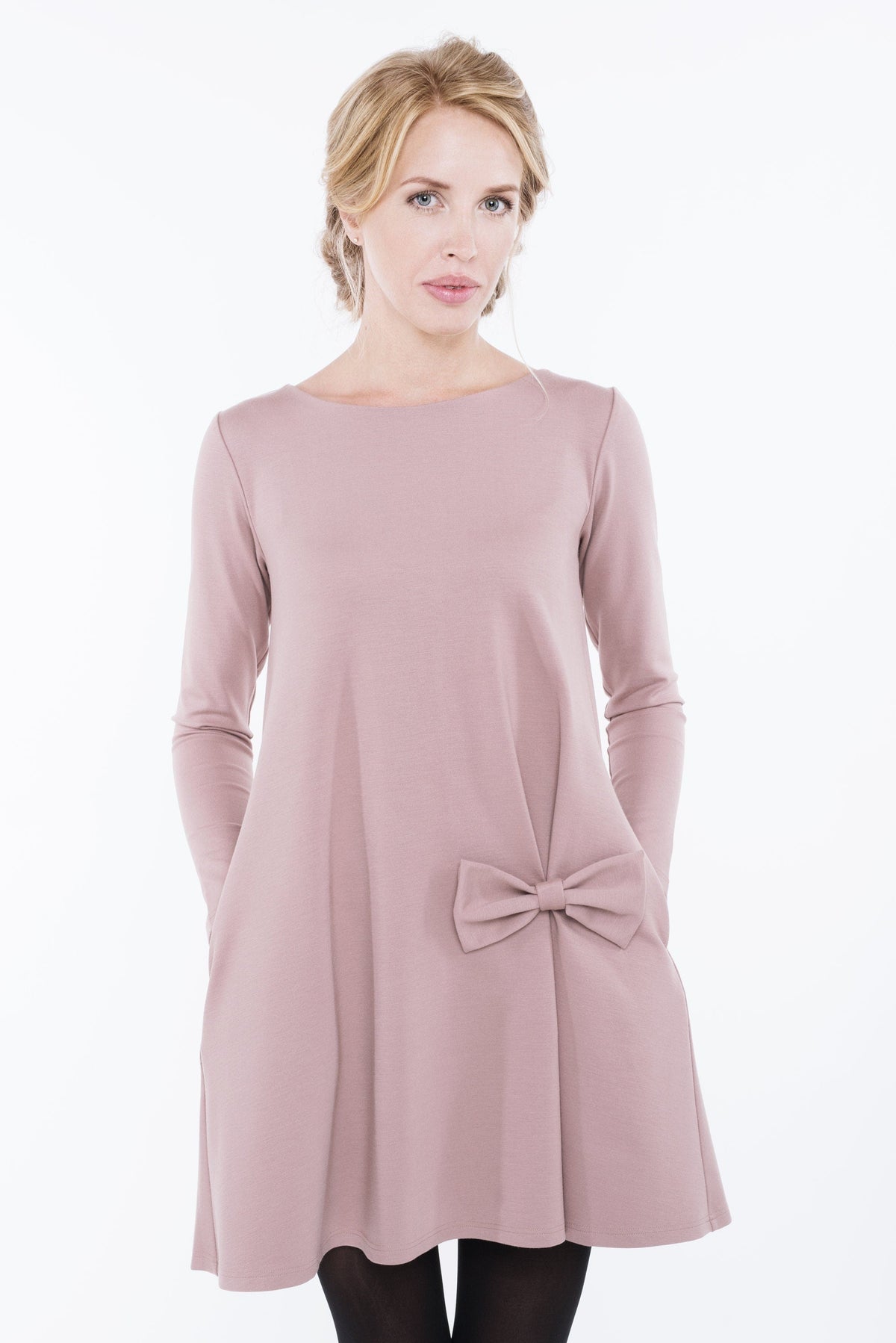 KISS dress in dusty rose #Color_Dusty rose