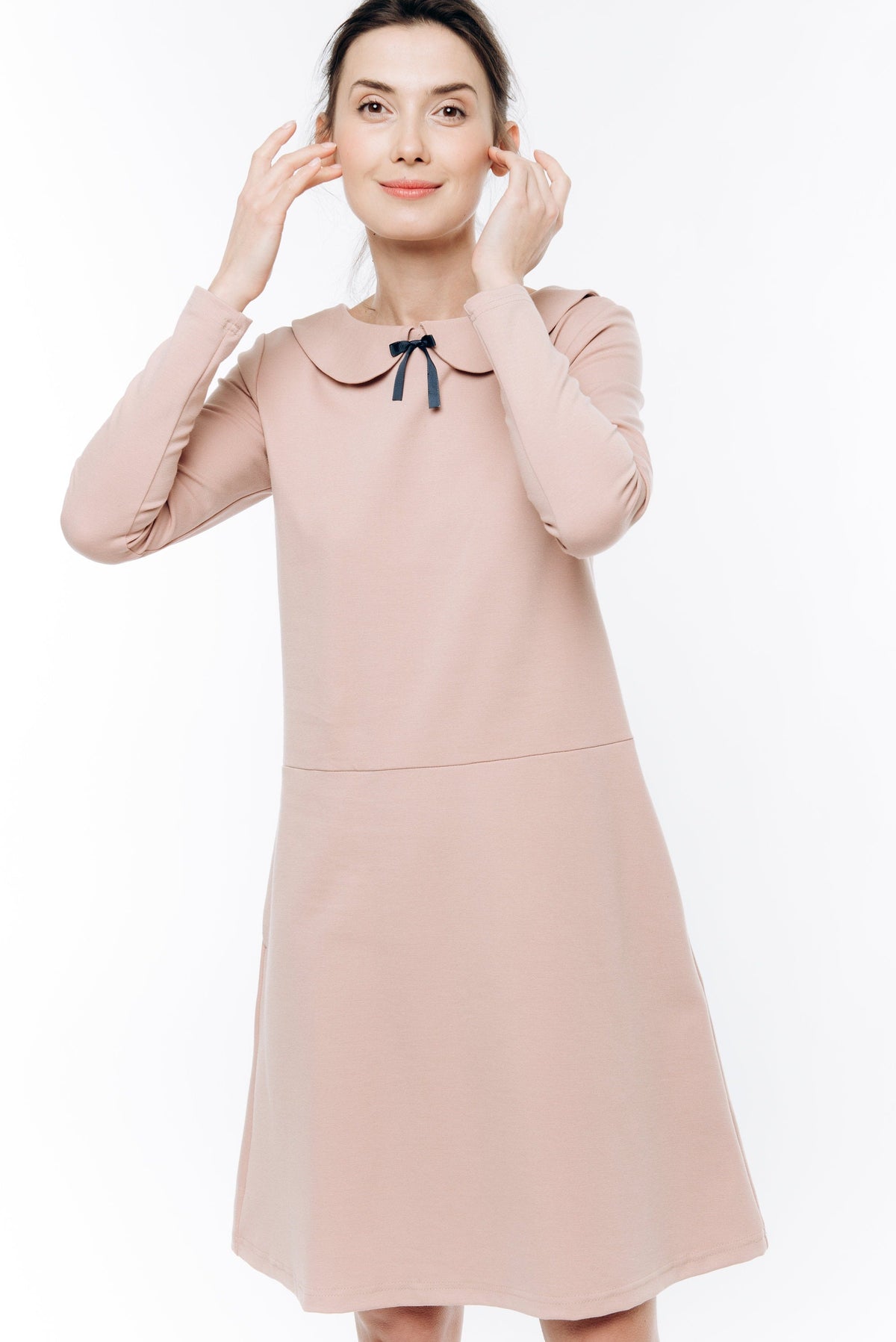 PARISIAN dress in nude #Color_Nude