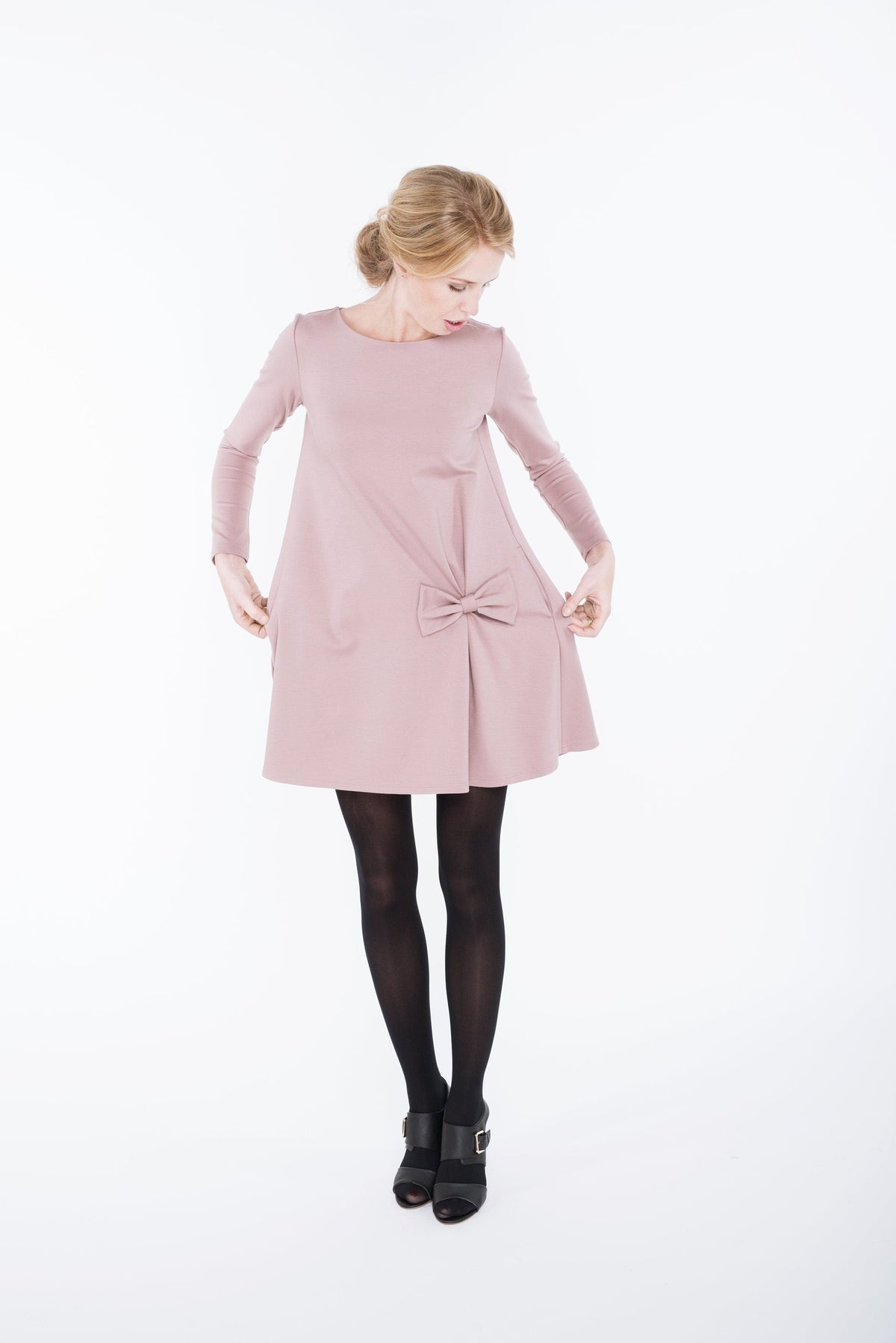 KISS dress in dusty rose #Color_Dusty rose