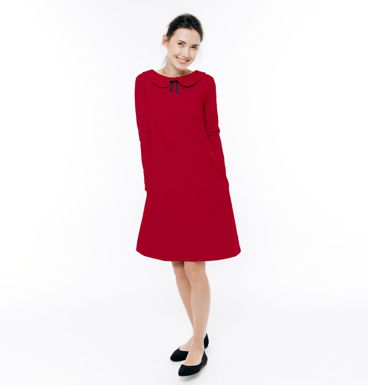 PARISIAN dress in red #Color_Red