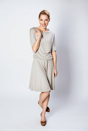 LeMuse SUMMER SUNFLOWER Kleid, Hautfarben, S
