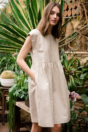 Robe en lin LeMuse LUNA, Beige, XS