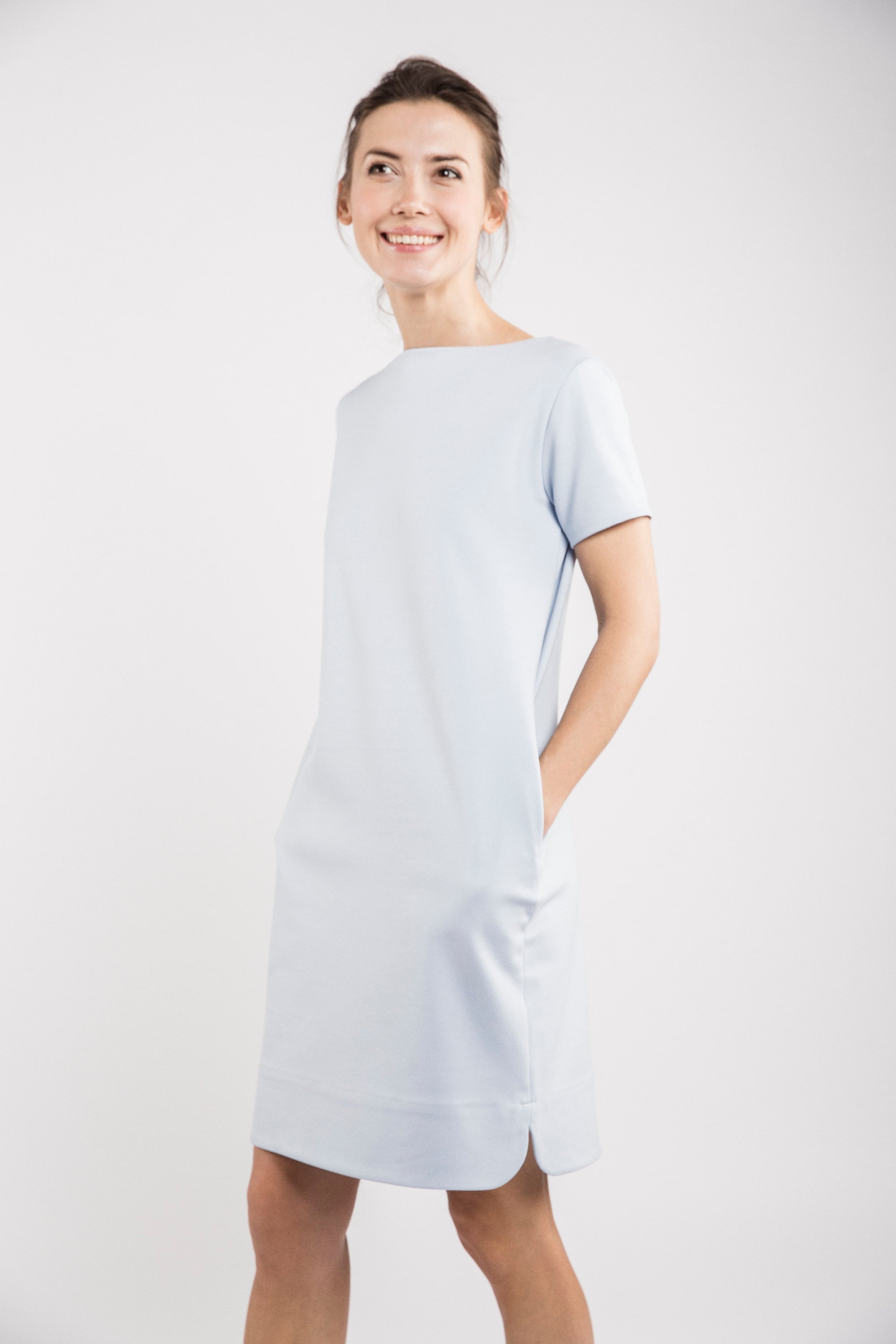 Robe SUMMER STRIPE de LeMuse, Bleu ciel, S