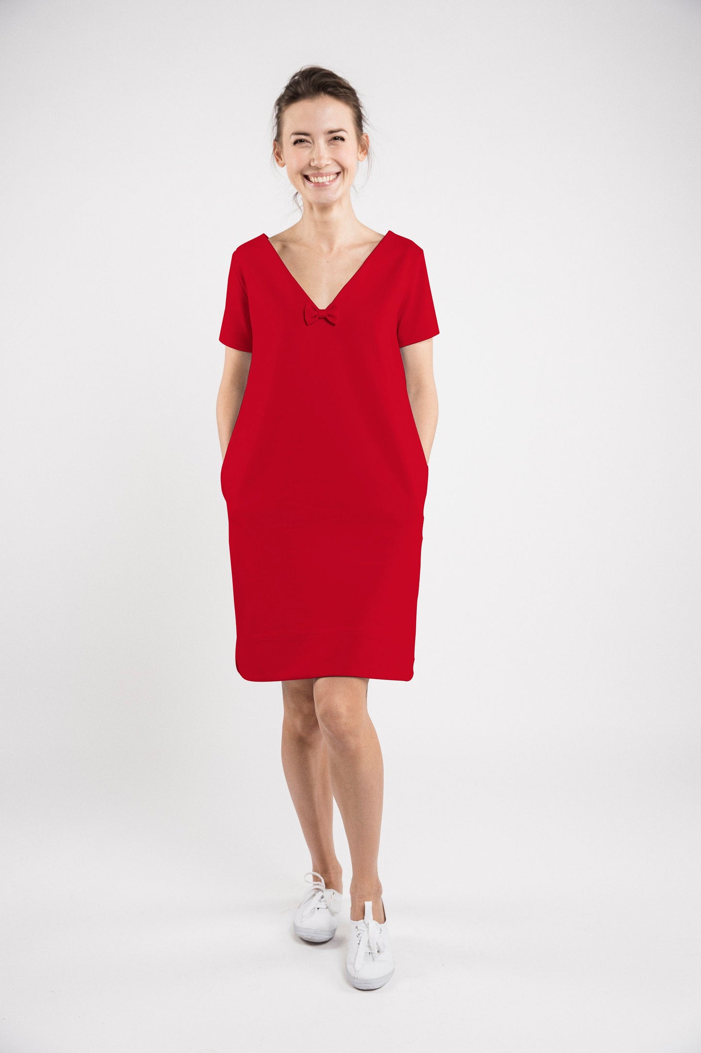 LeMuse SUMMER STRIPE dress, Red, S