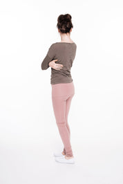 Pantaloni da yoga LeMuse, Rosa antico, S