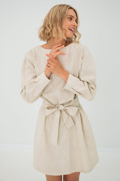 LeMuse Leinenkleid SUGAR, Dunkelblau, M