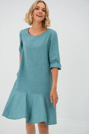 LeMuse Leinenkleid NORA, Rot, L