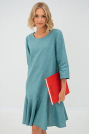 LeMuse Leinenkleid NORA, Rot, L