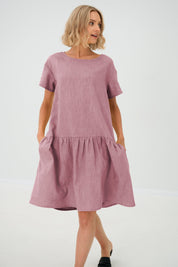 Leinenkleid BLOSSOM, Staubrosa, XS