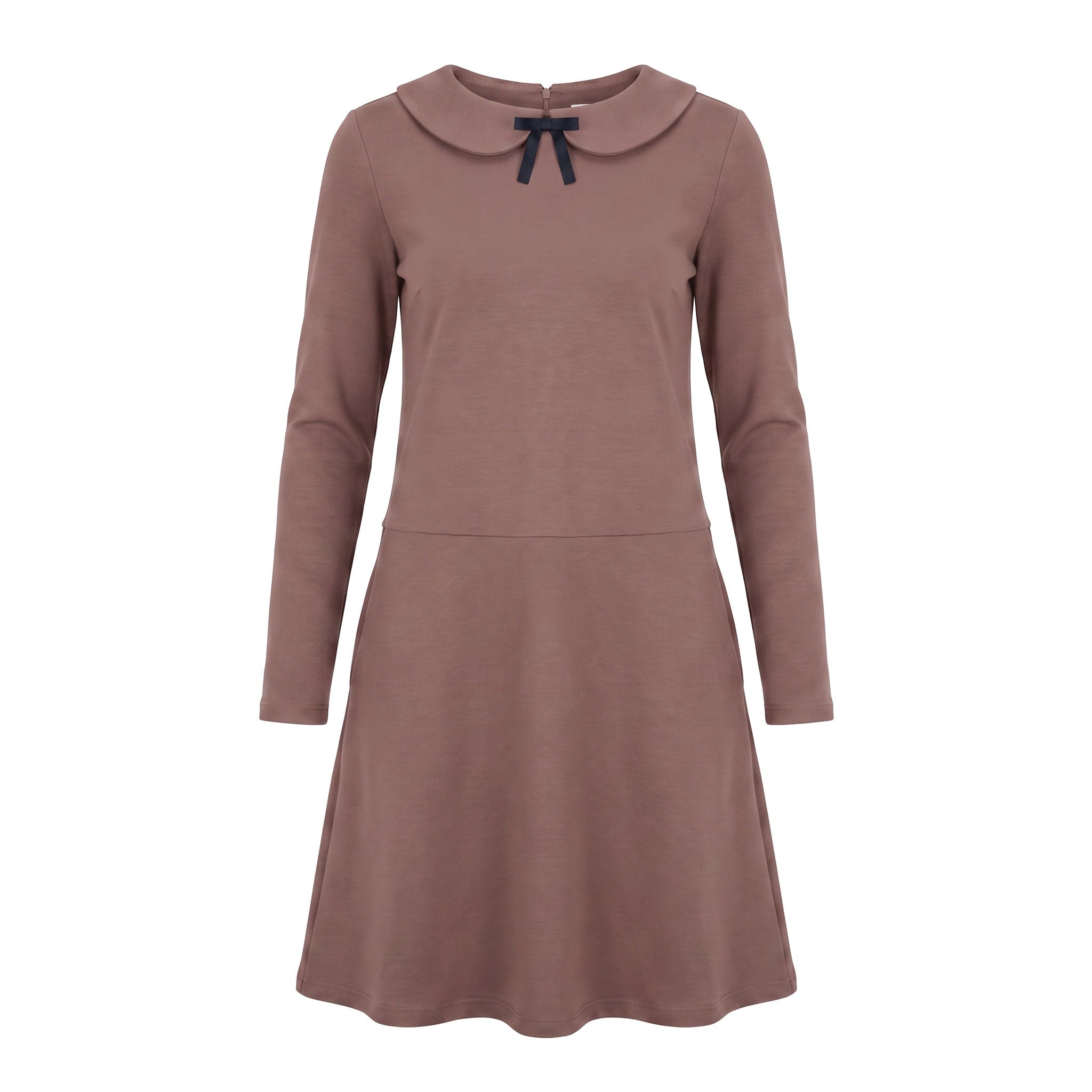 PARISIAN — Italian Punto Milano Knit Collar Dress