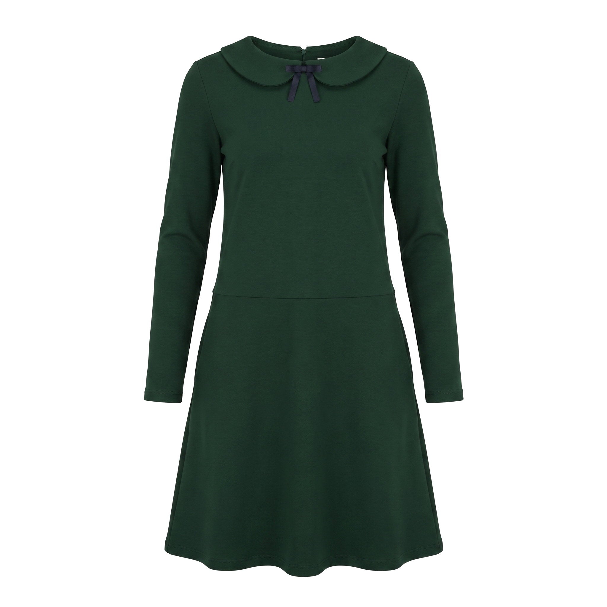 PARISIAN — Italian Punto Milano Knit Collar Dress