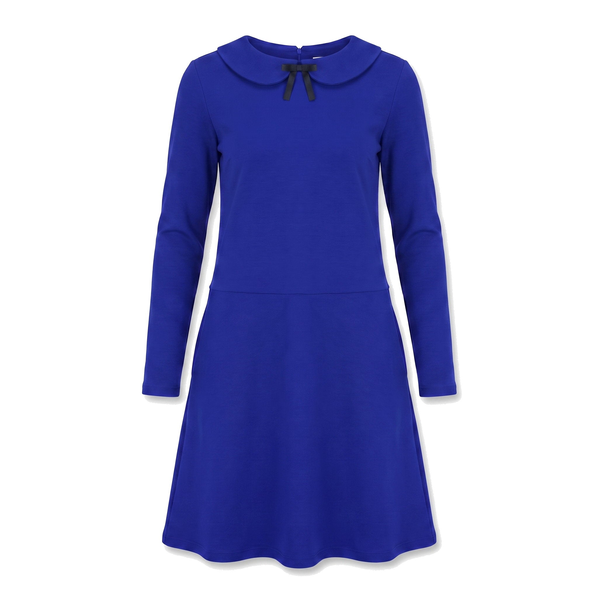 PARISIAN — Italian Punto Milano Knit Collar Dress
