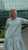 LeMuse BLOSSOM linen dress in light blue – video #Color_Light blue