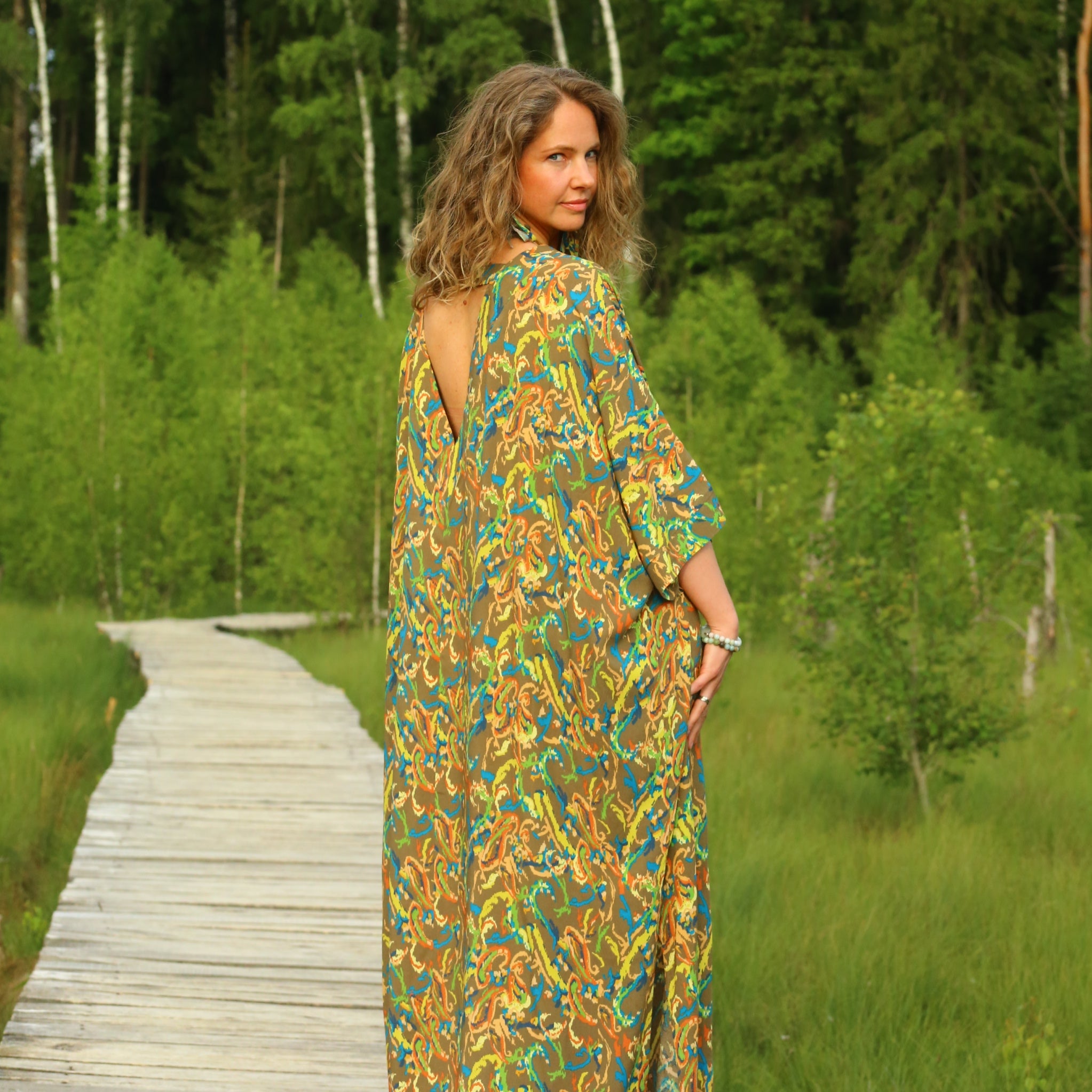 REGINA — Printed Maxi Dress