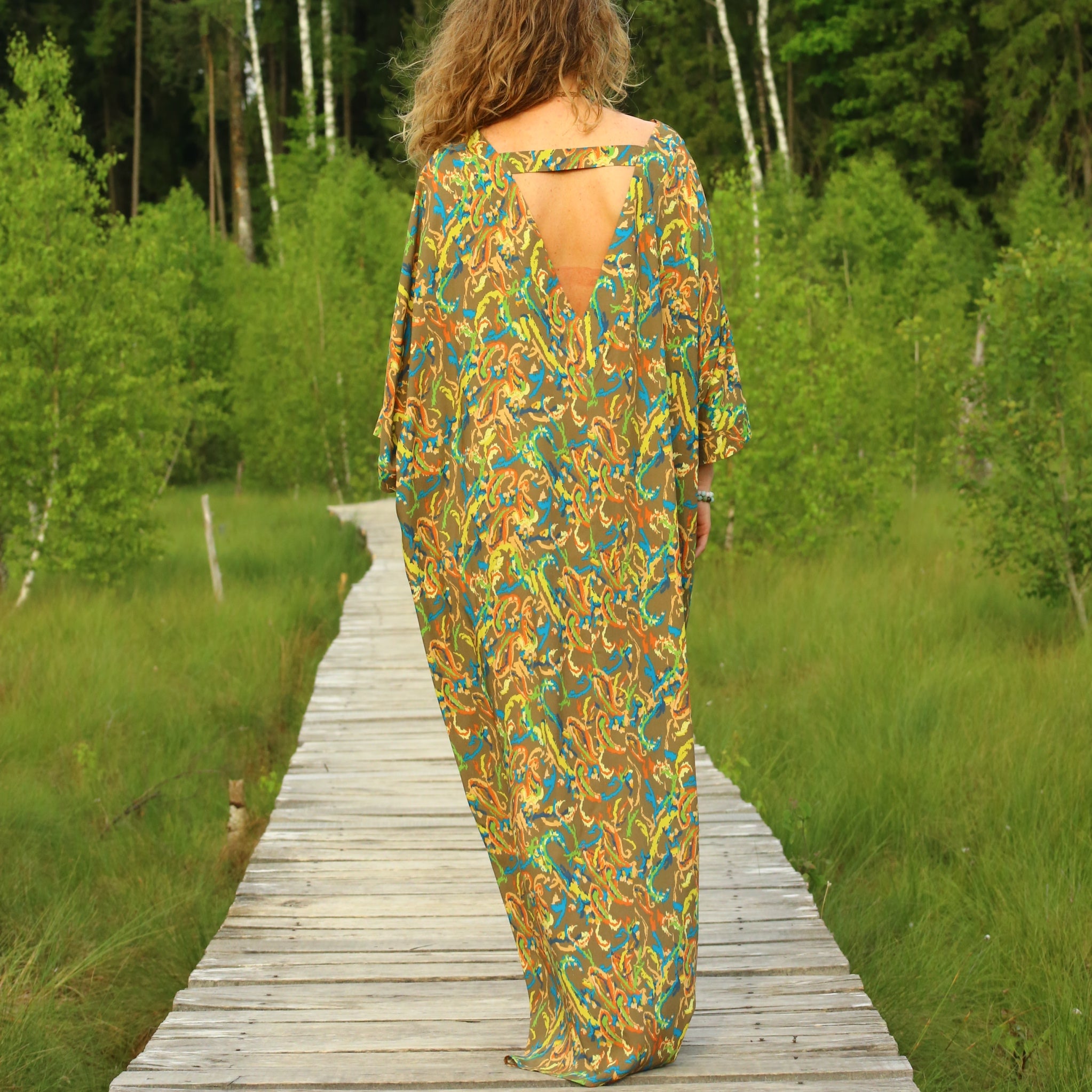REGINA — Printed Maxi Dress