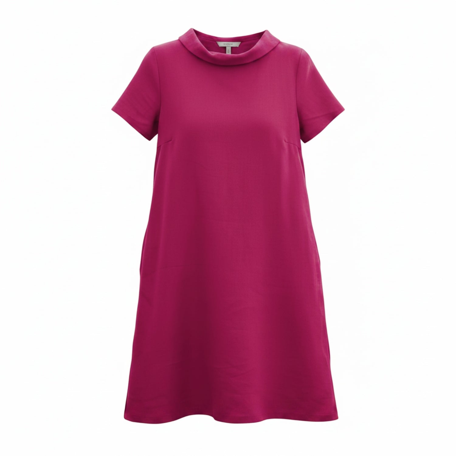 STORY — Soft Linen Short-Sleeve Dress