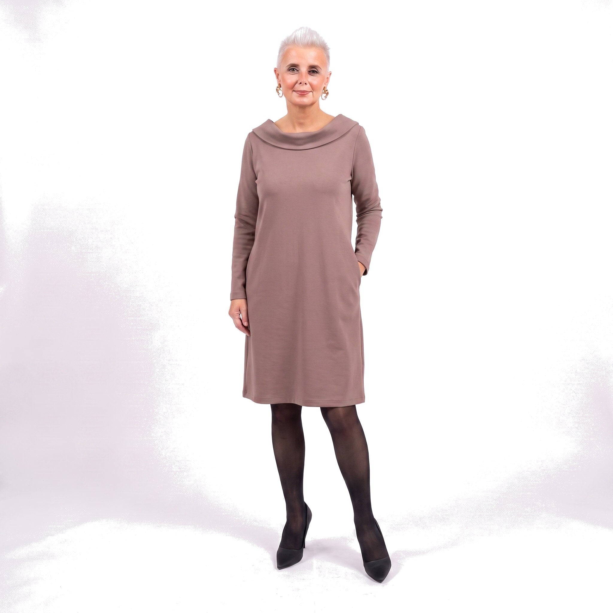 STORY — Midikleid aus italienischem Strick