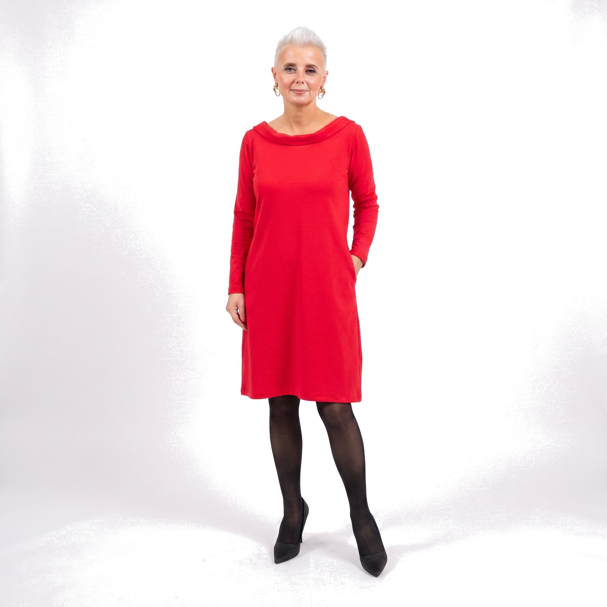 STORY — Midikleid aus italienischem Strick
