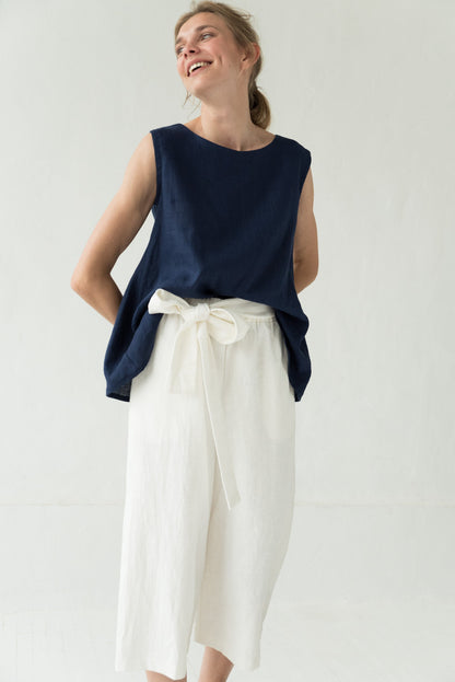Weiße Leinenhose MIX&amp;MATCH