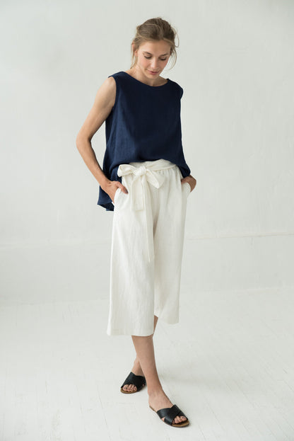 Weiße Leinenhose MIX&amp;MATCH