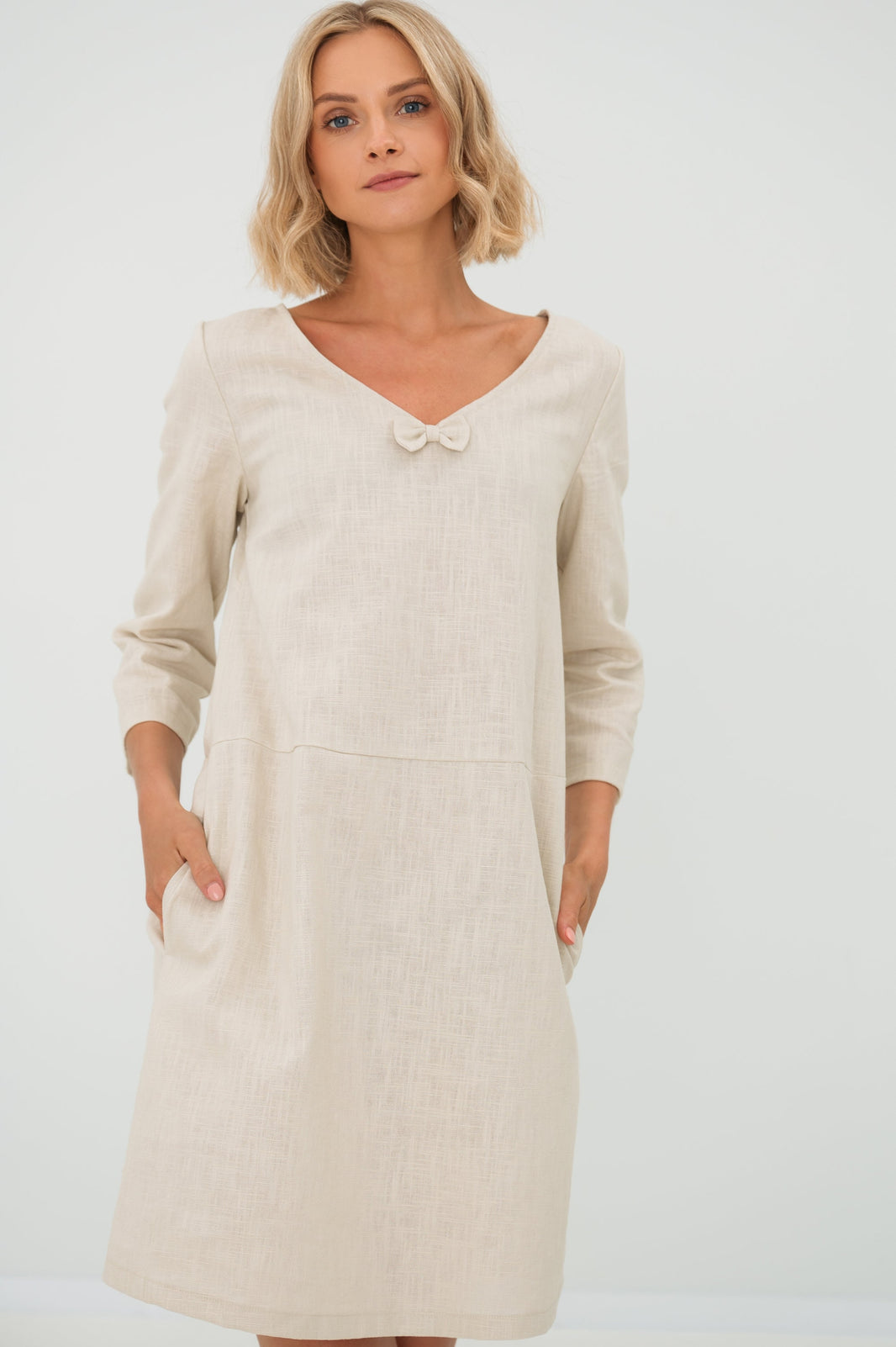 LeMuse Linen night dress DREAMS, Rose, S