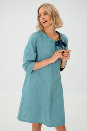 Linen cocktail dress FRENCH